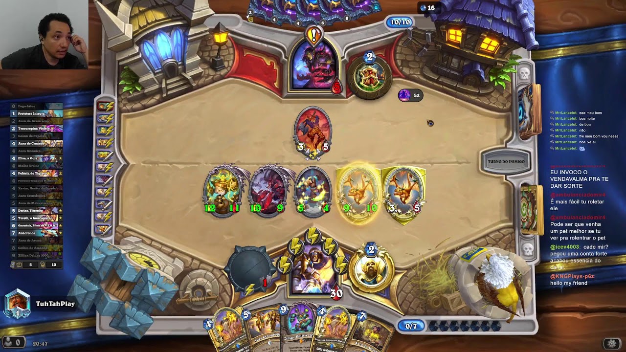 Hearthstone: dia lutar pelo lenda!  Roxinha: TuhTahPlay