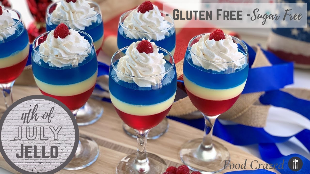 4th of July Jello Recipe - Gluten Free - Sugar Free