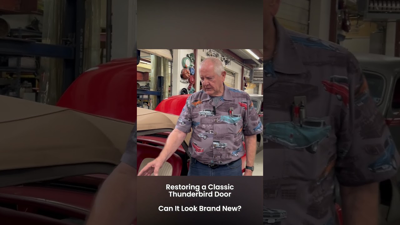 Watch How We Restore a Classic Thunderbird Car Door! Can It Look Brand New Again?