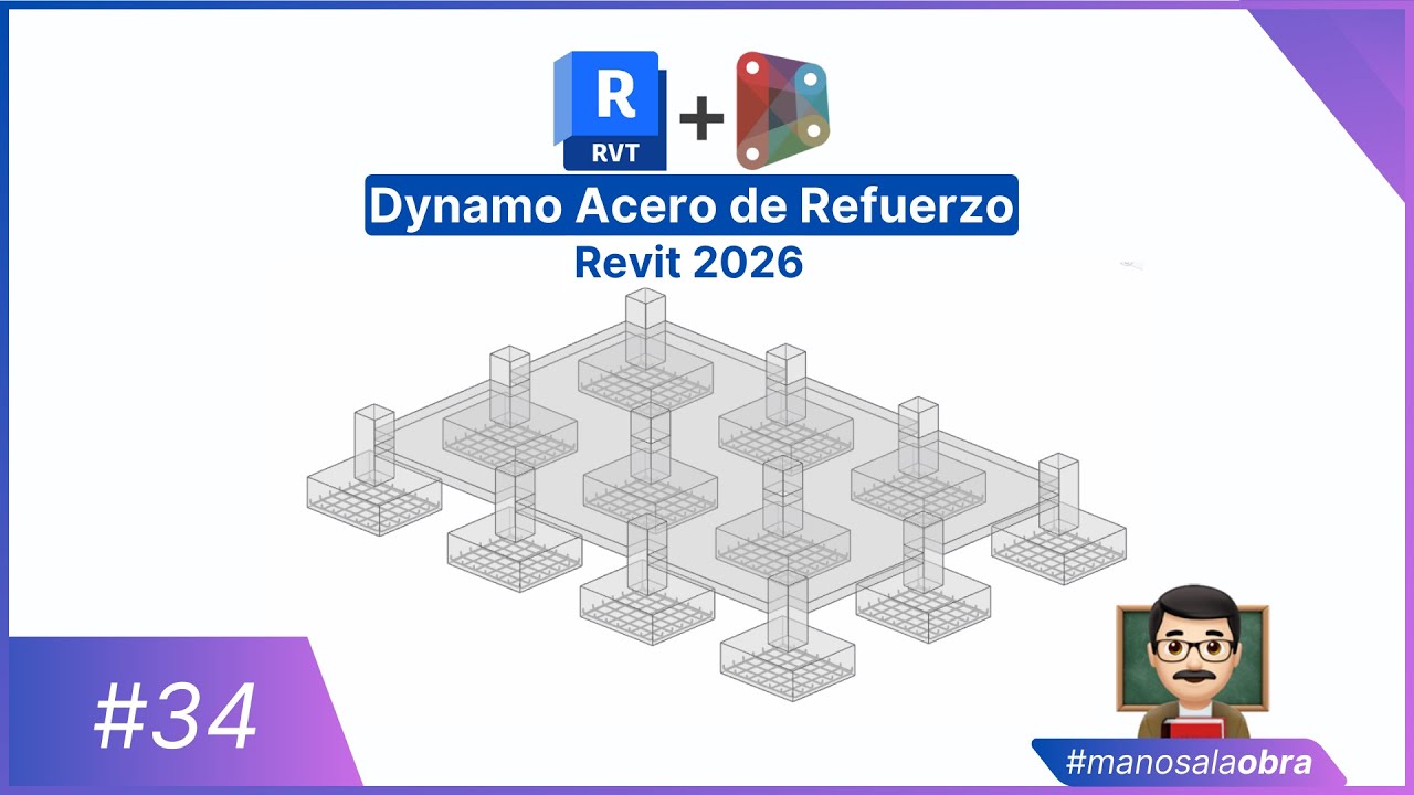 STRUCTURAL REBAR - REVIT 2026 - ZAPATAS - SESIÓN 34 👨‍🏫