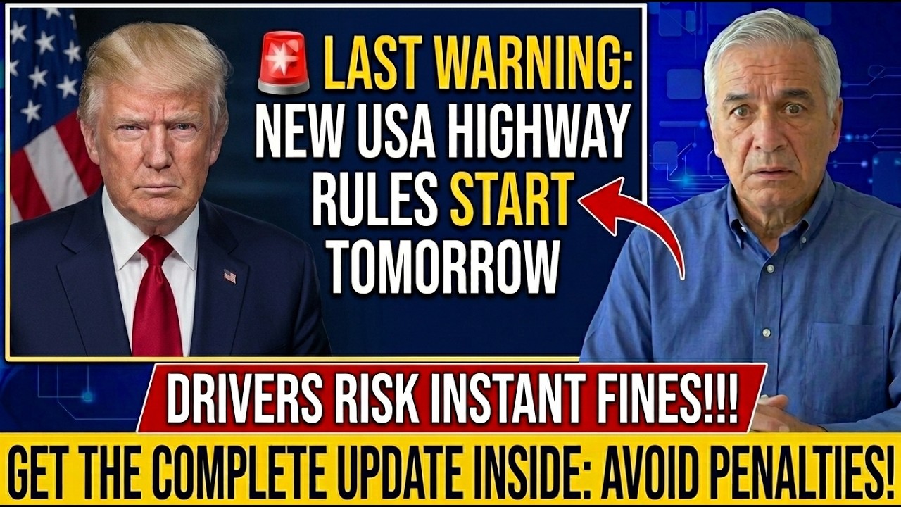 🚨 LAST WARNING: New USA Highway Rules Start TOMORROW &mdash; Drivers Risk Instant Fines