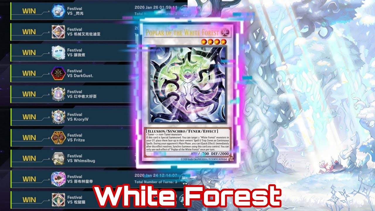 [Master Duel] 10-0 Win Streak with AZAMINA WHITE FOREST in Fusion x Synchro Festival January 2026