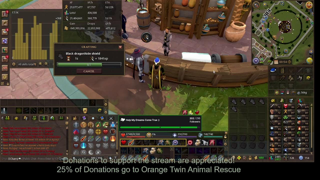 RuneScape Livestream. Come Chill and Watch