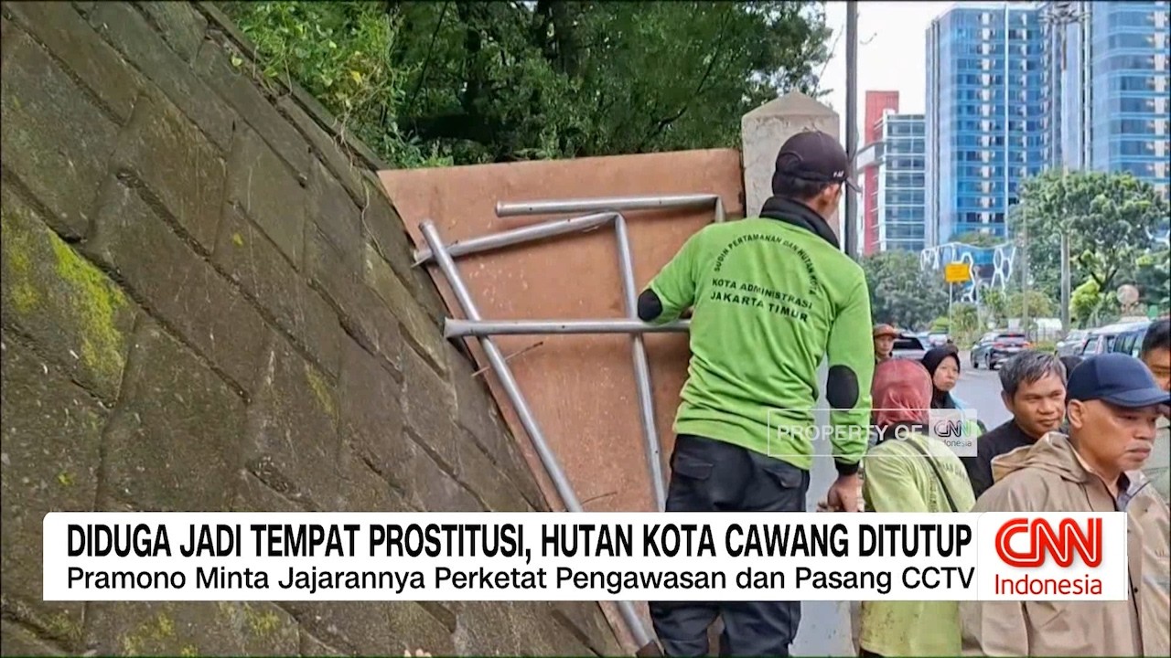 Diduga Jadi Tempat Prostitusi, Hutan Kota Cawang Ditutup