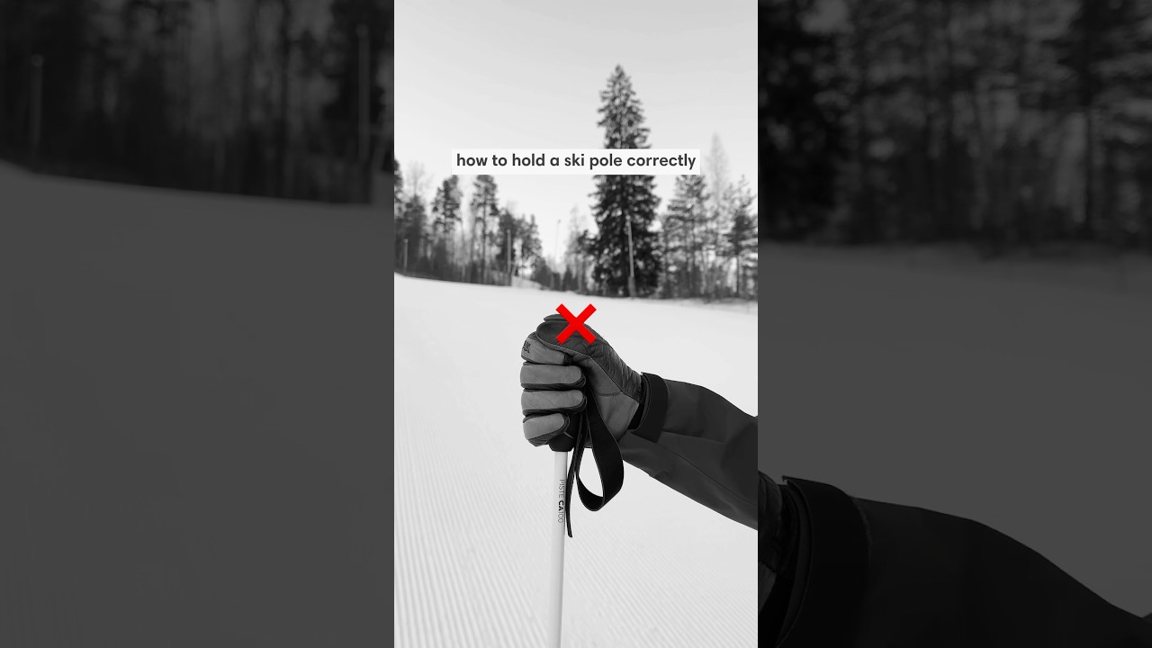 How To Hold A Ski Pole Correctly