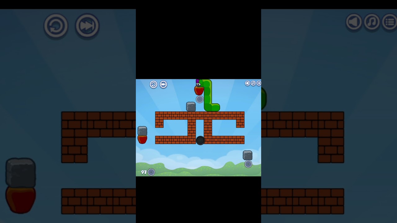 Apple Worm Level 97 #appleworm #gamingshorts #gamer #gameplay #shorts #games #viral #trending #love