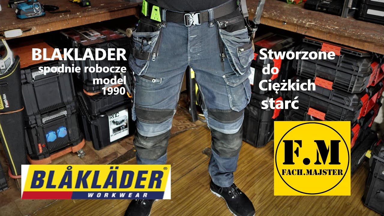 BLAKLADER - Spodnie Robocze/ SPODNIE RZEMIEŚLNICZE ZE STRETCHEM 1990