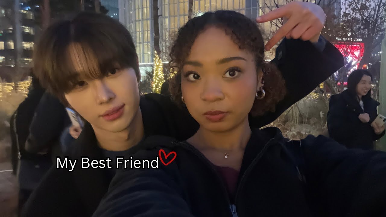 Eu fui a um encontro de Natal com meu amigo coreano ...