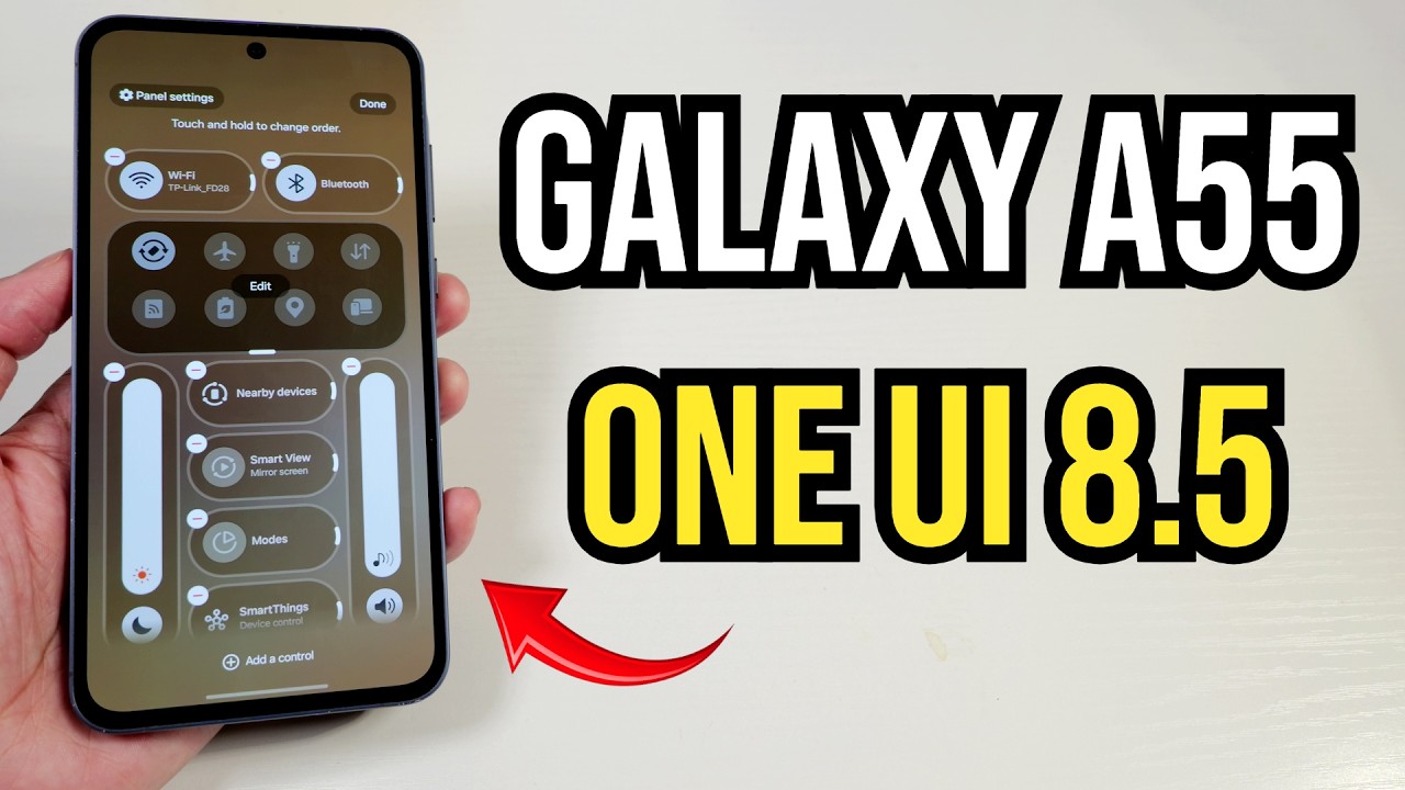 Официальное обновление One UI 8.5 для Samsung Galaxy A55! (Лучшие новые функции)