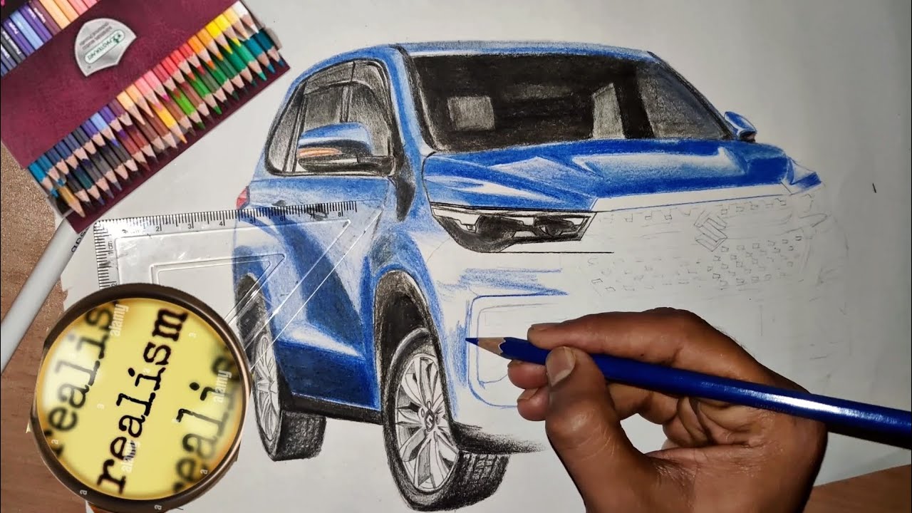 Maruti Suzuki Invicto 2023/Toyota Innova Hycross/Realistic Drawing/Commission Art/How to Draw