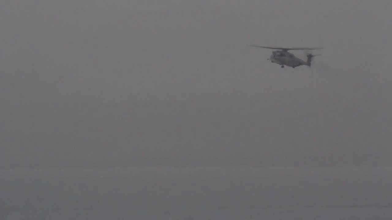 Super Stallion Helicopters Land Aboard USS San Antonio (LPD-17)