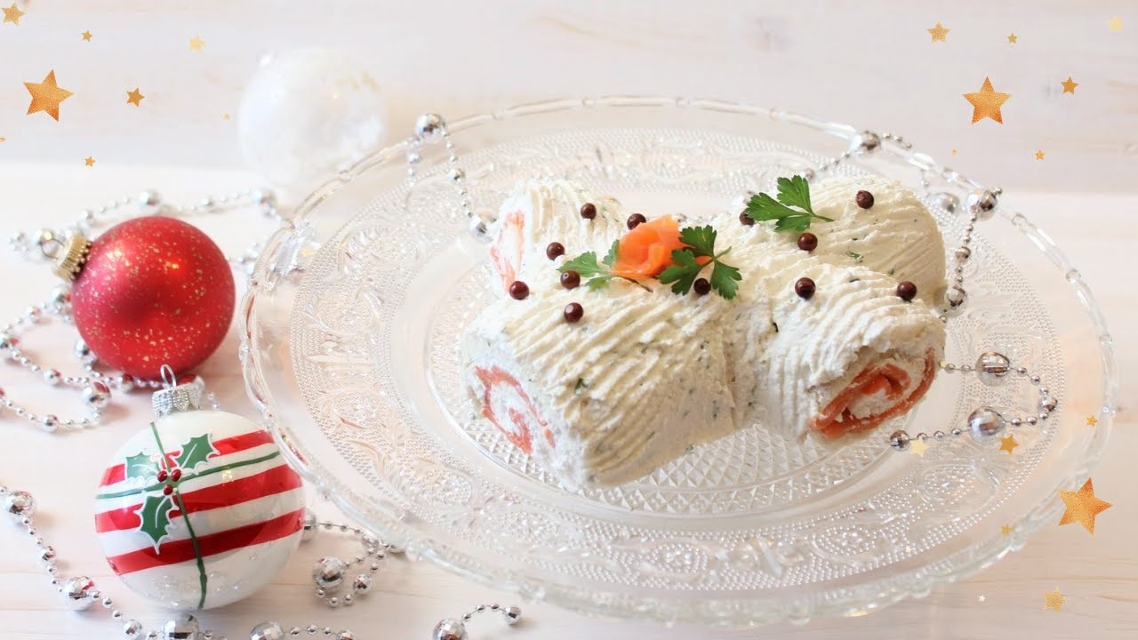 TRONCHETTO DI NATALE AL SALMONE : sfizioso perfetto per le Feste , velocissimo da preparare🎅🏻🎄🎄