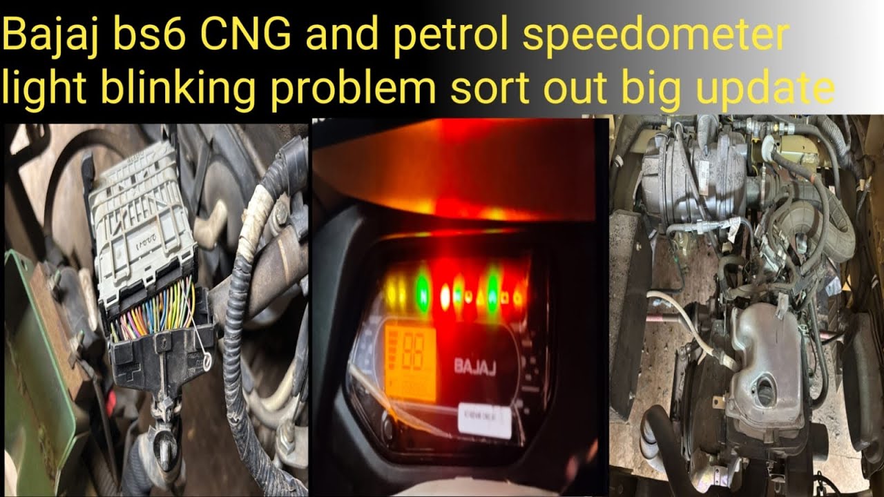 How to ￼Bajaj CNG BS6 OBD 2 B meterconsult ￼light blinking problem ￼ display light #automobile#bajaj