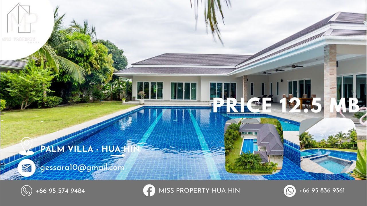 [ SOLD OUT ] [ EP8 ] Exceptional 5 Bedrooms Pool Villa In Hua Hin Near Palm Hills Golf Course.📍