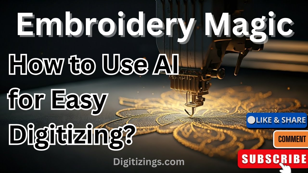 Embroidery Magic | How to Use AI for Easy Digitizing #aidigital #digitizing