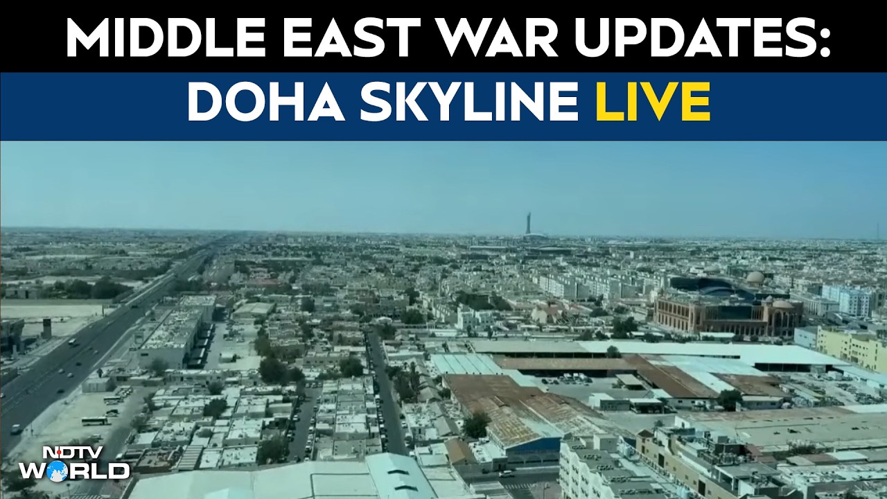 LIVE: Qatar's Doha Skyline On Day 7 Of Iran's War With US And Israel