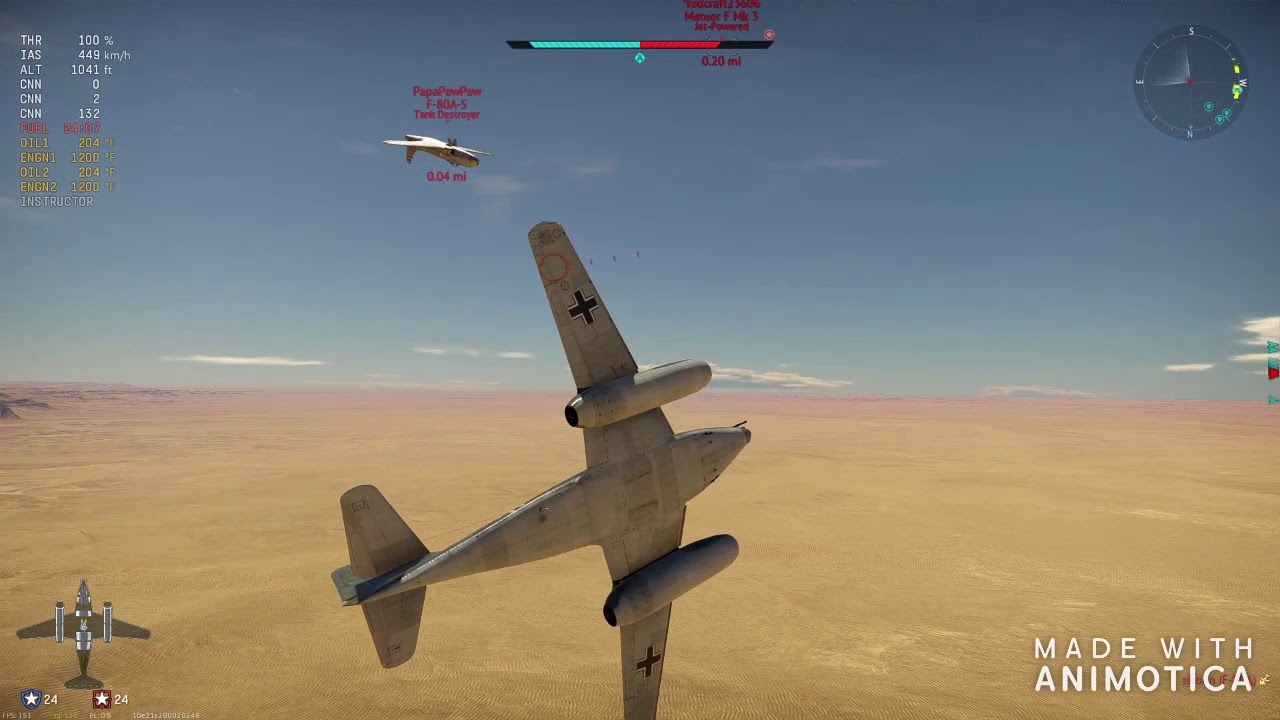 Me-262 A-1a/U1 (War thunder Air RB)