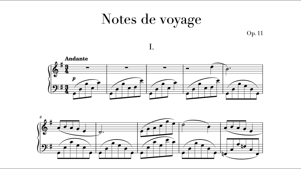 Junheon Han - Notes de voyage, Op.11 (2016)
