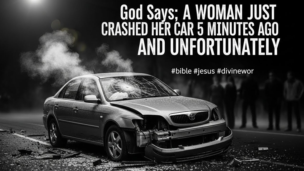 God Says; A WOMAN JUST CRASHED HER CAR 5 MINUTES AGO AND UNFORTUNATELY #bible #jesus #divinewords