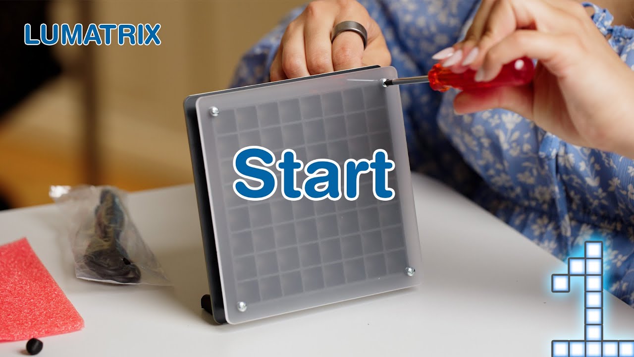 Get Started – zusammenbauen und erste Programme – Lumatrix