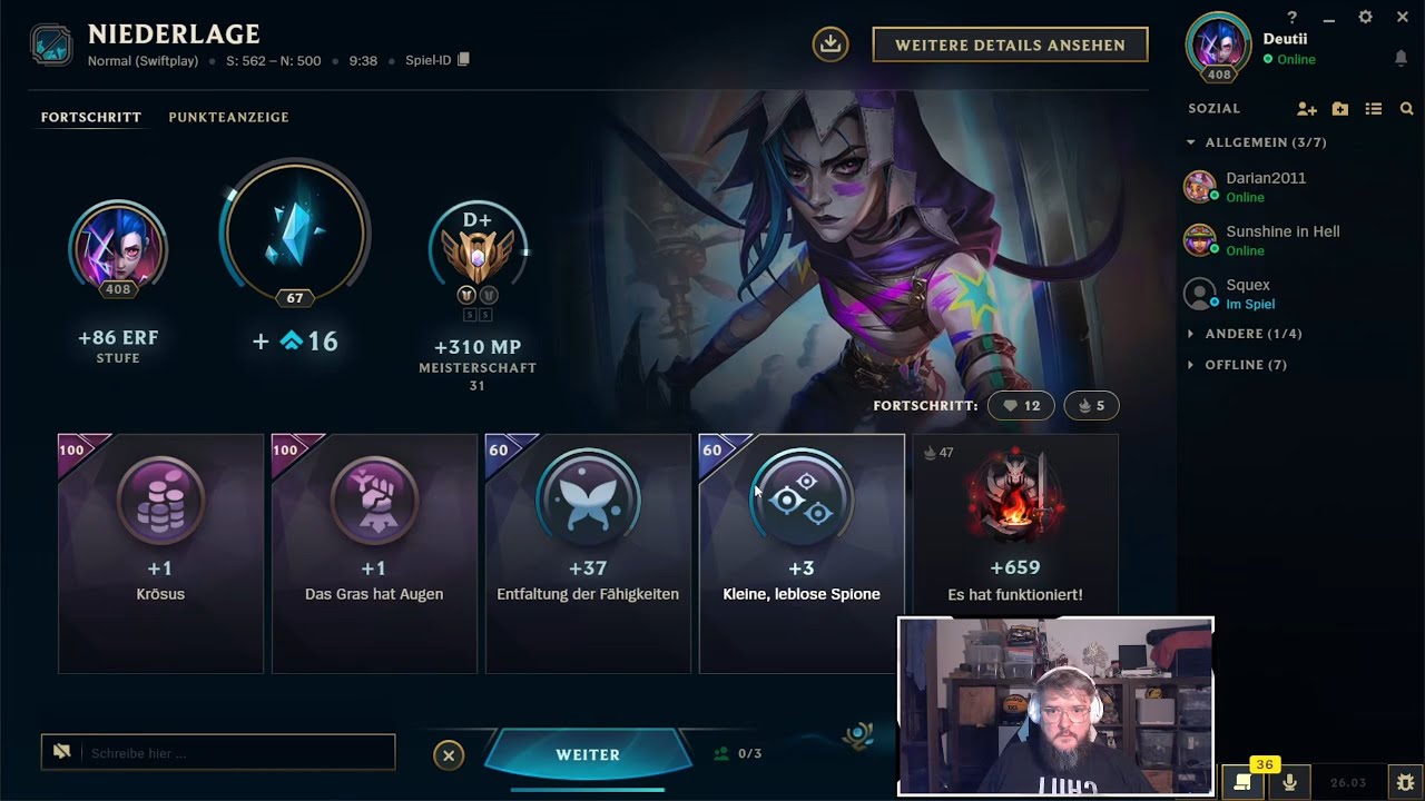 League of Legends | SWIFTPLAY | Jinx | D+ | w/friends | 14.02.2026 | 6