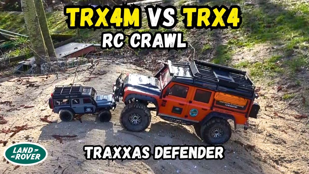 Traxxas Defender TRX4 & TRX4m RC Crawling 1/10 v 1/18 (RC Planet Spaarnwoude NL)