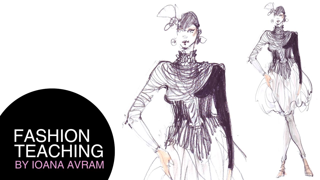 How to draw fashion sketches