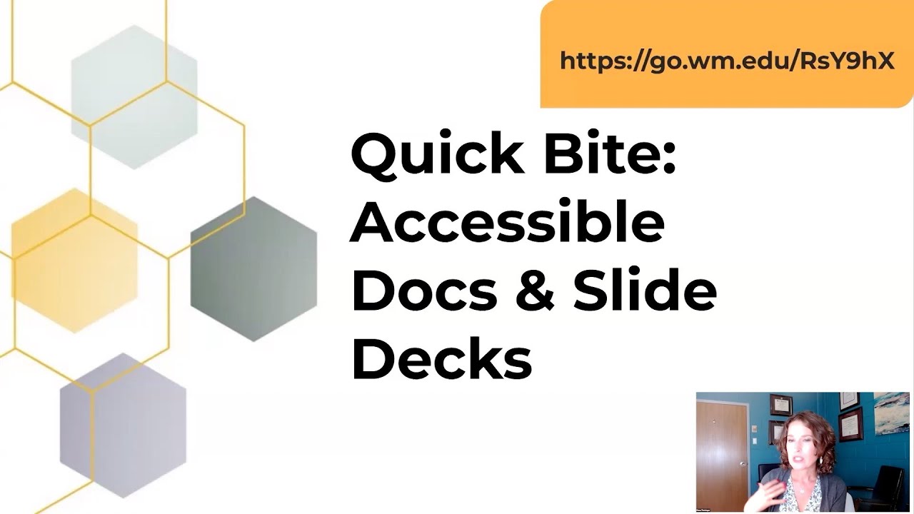 Accessible Docs and Slide Decks