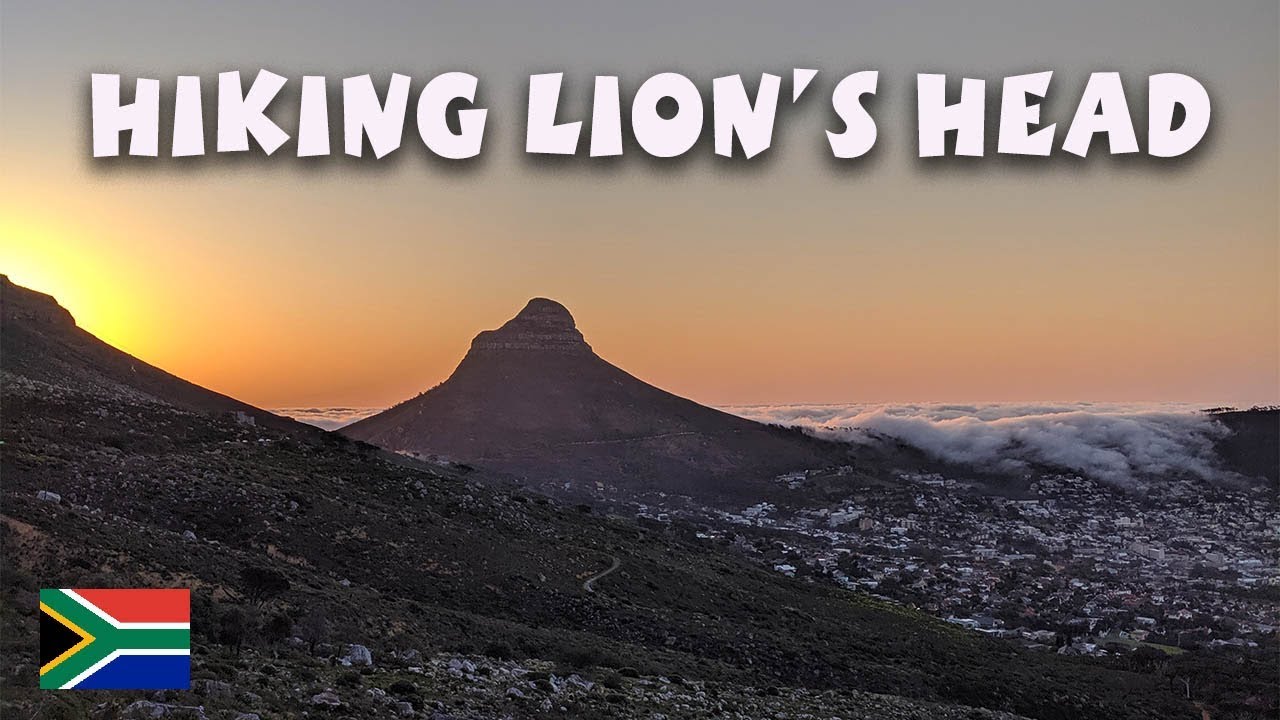 Hiking Lions Head trail in Cape Town - Above Signal Hill (Secret Cave)