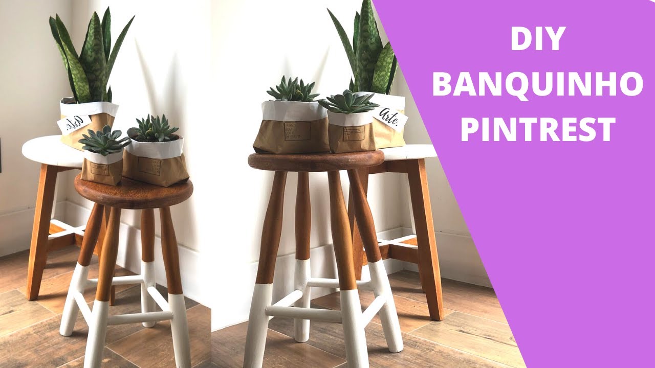 DIY COMO REFORMAR UM BANQUINHO SEM GASTAR NADA