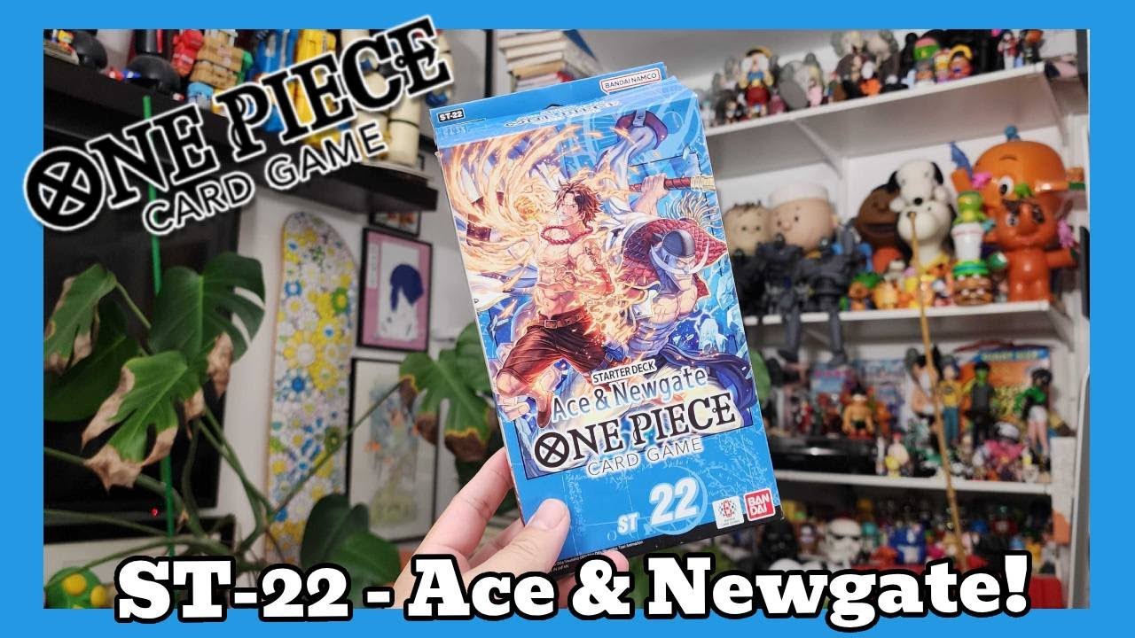One Piece Card Game - ST-22 Ace & Newgate Starter Deck Unboxing!!