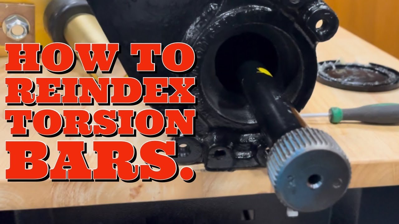 Building a Porsche 924 Safari: How to reindex torsion bars.