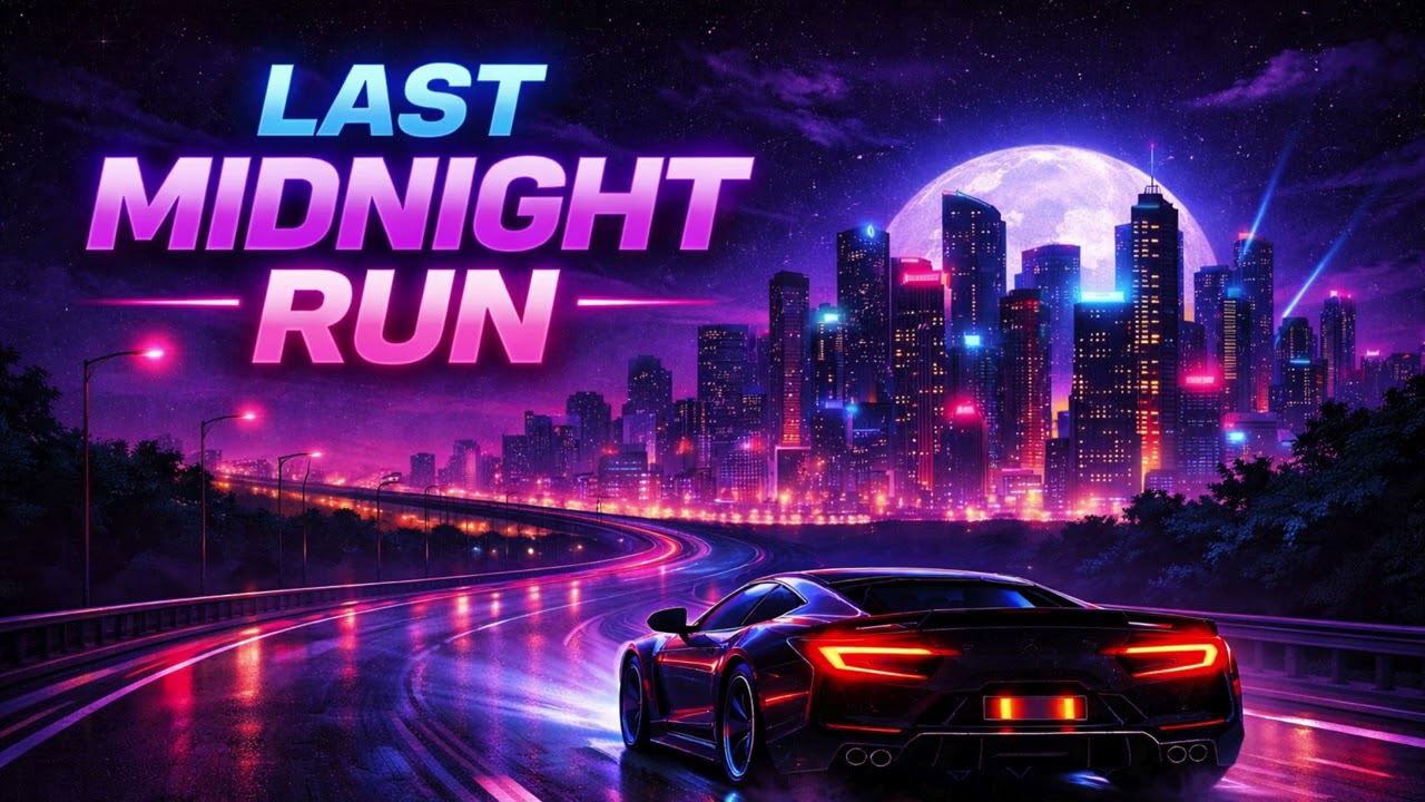 LAST MIDNIGHT RUN | Cyberpunk Night Drive Synthwave | Emotional AI Electronic Music | NeonPulseMusic