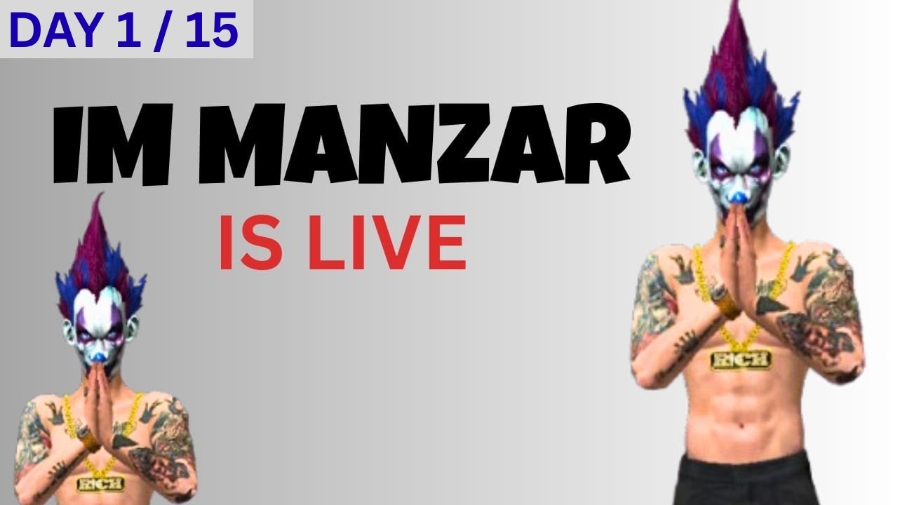 IM MANZAR IS LIVE 🔴 | 15 DAYS LIVE CHALLENGE (Day 1)