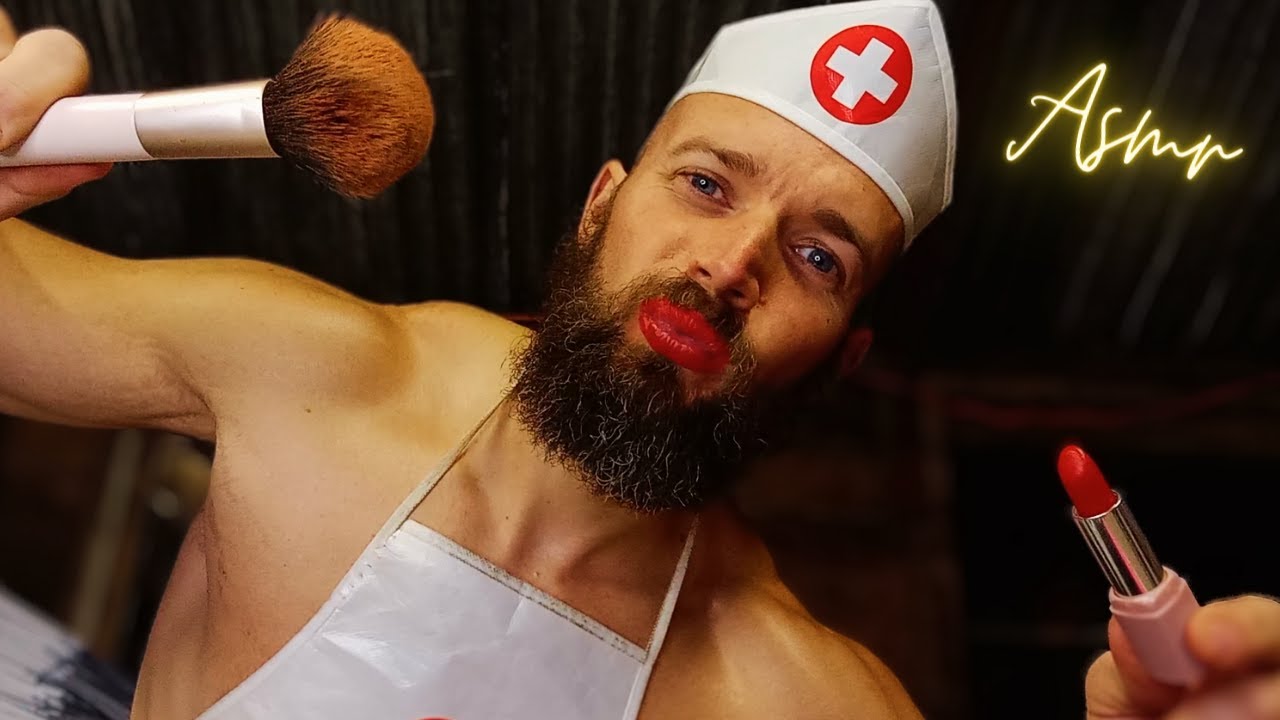 ASMR Roleplay | Nurse Swole 💪 Does Your Makeup 💄