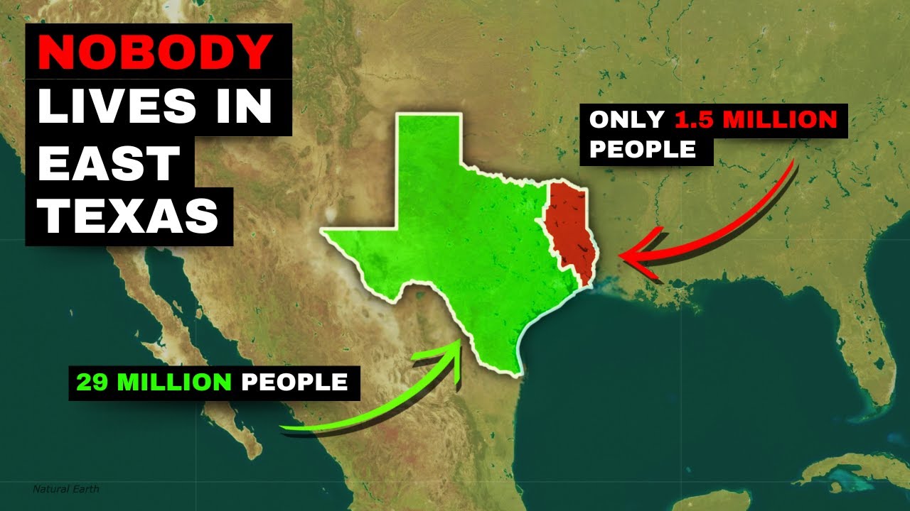 Why so Few Americans live in East Texas?