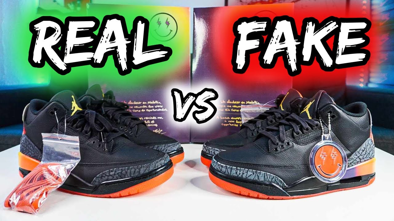⚠️REAL vs FAKE (REPLICA,UA) JORDAN 3 J BALVIN RIO ⚠️ APRENDE A DISTINGUIRLAS!
