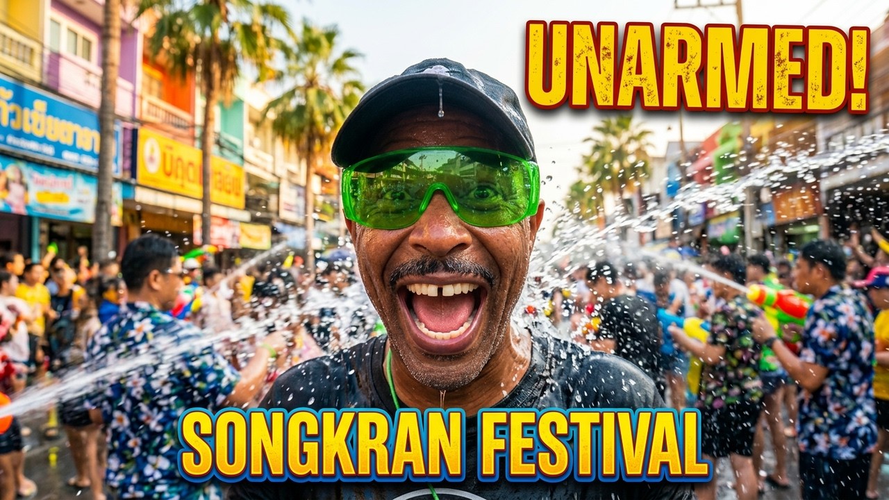 I Walked Into Songkran&hellip; The World&rsquo;s Largest Water Fight (No Water Gun) 🇹🇭