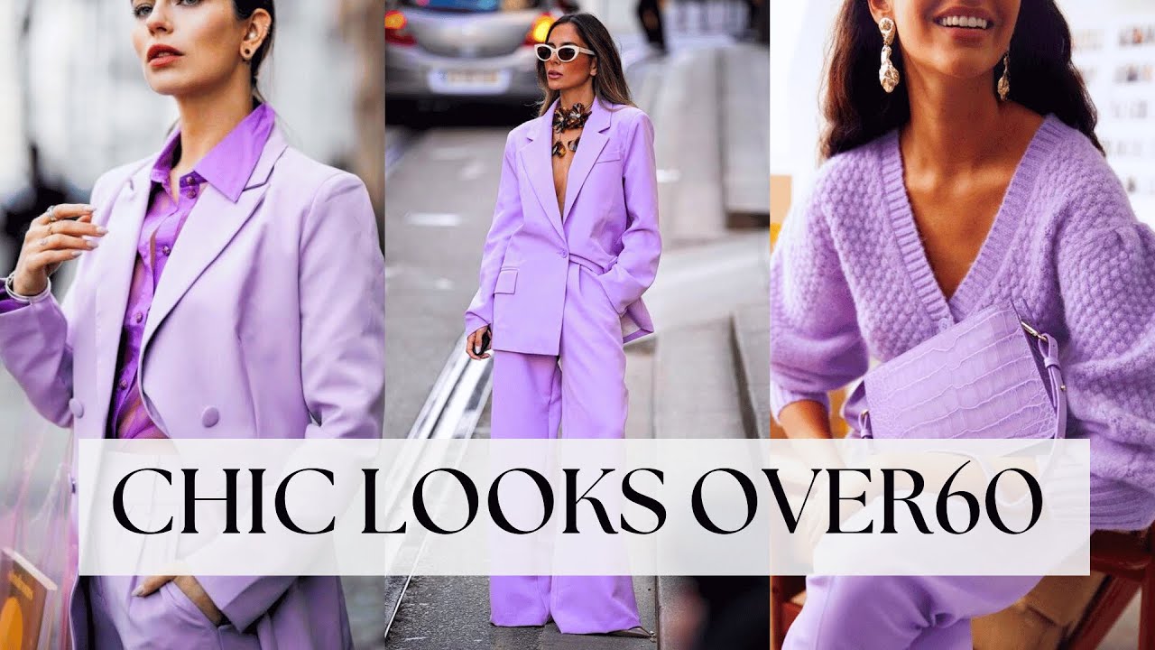 Purple and Lavender:5 Chic Ways for Women Over 60 to Wear These Colors |  Stunning and Sophisticated