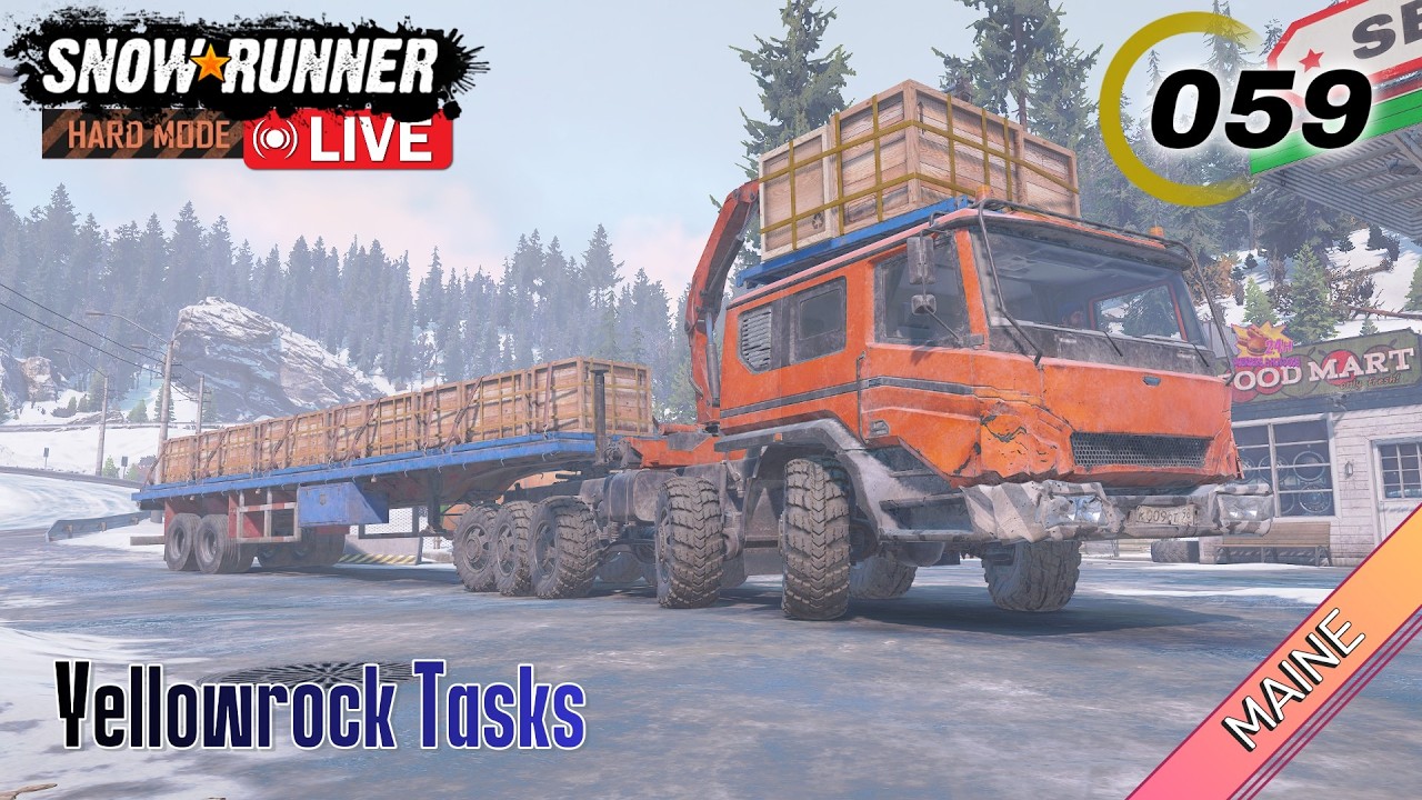 Snowrunner | Solo | Hard Mode | Maine | E059 - Ice Roads and Mud Holes