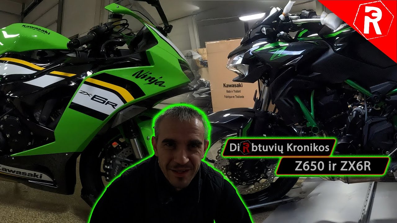 Dirbtuviu Kronikos -  '2025 Kawasaki ZX6R + '2025 Z650 paruosimas