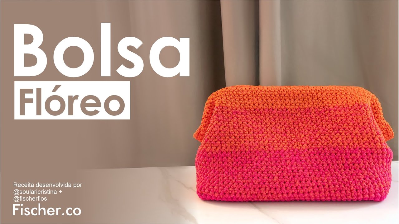 Bolsa Flóreo em crochê com Fio Policromia da Fischer (por Lari Cristina @soularicristina)
