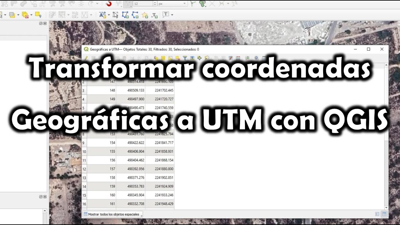 [QGIS] Convertir coordenadas Geográficas a UTM