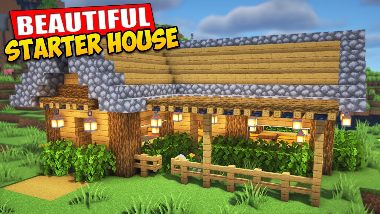 Minecraft Ultimate Starter House Tutorial 🏡