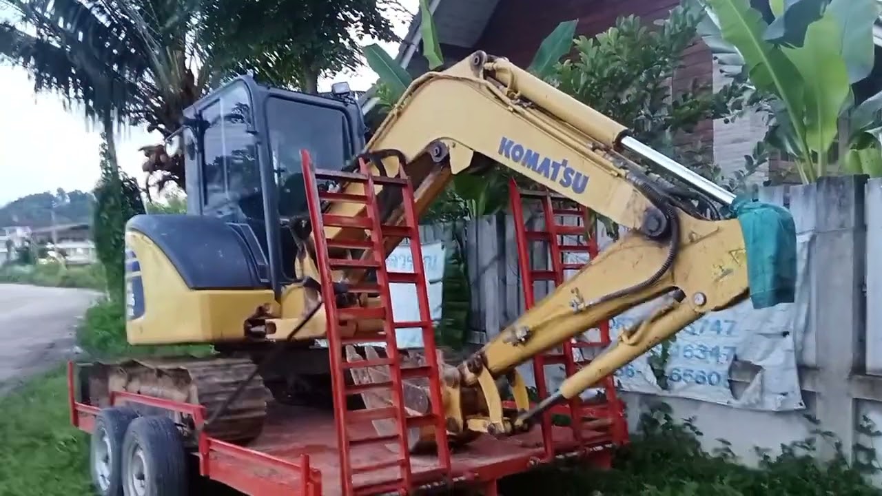 รีวิว รถขุดkomatsu รุ่น pc45 ครับ