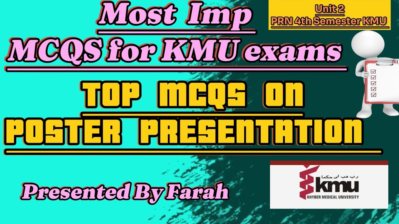 MCQS About Poster Presentation ||PRN 4th semester || Explained In urdu