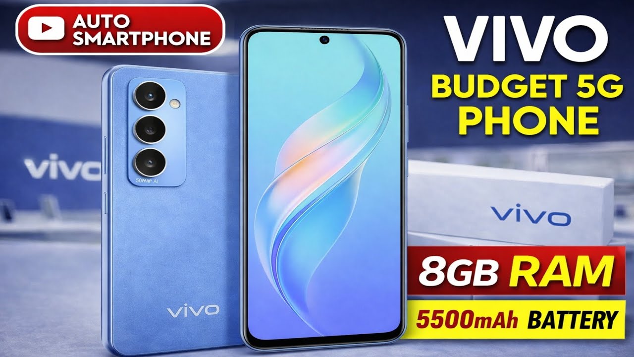 Vivo Budget 5G Smartphone 2026 🔥 8GB RAM + 5500mAh Battery | Best Cheap 5G Phone?