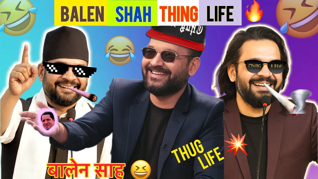 Balen Shah And Jornlist🔥💥Thug Life 😂#vairlvideo#balen#funny#nepali#Trendivideo