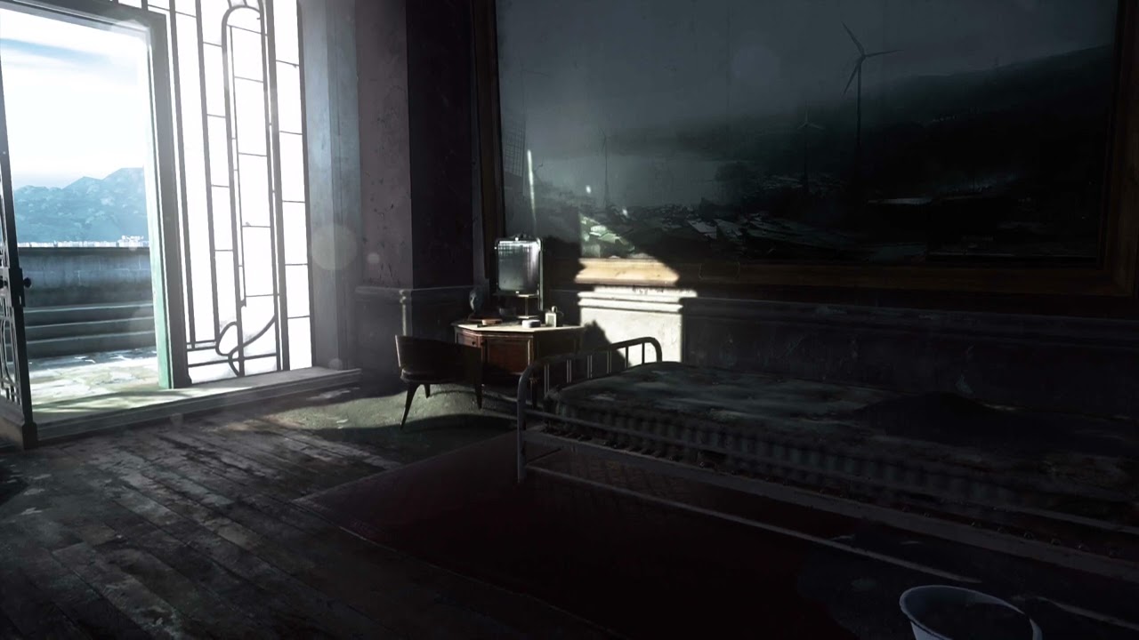 Dishonored 2 - Patient's Room Ambiance (distant echoes, creaking, thunder, soft rain)