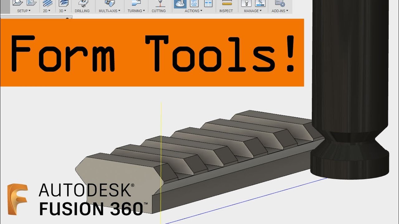 Как создать инструмент формы в Fusion 360! FF103